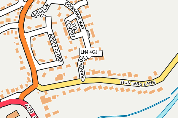 LN4 4GJ map - OS OpenMap – Local (Ordnance Survey)