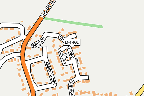 LN4 4GL map - OS OpenMap – Local (Ordnance Survey)