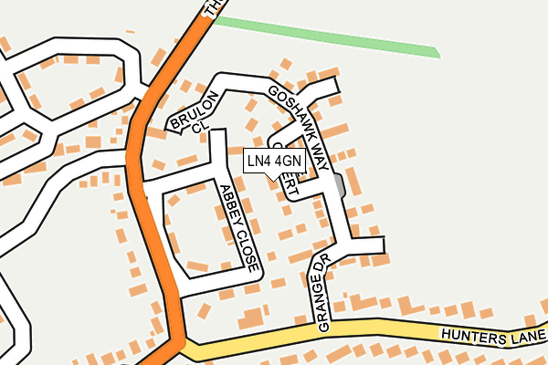 LN4 4GN map - OS OpenMap – Local (Ordnance Survey)