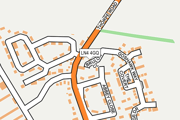 LN4 4GQ map - OS OpenMap – Local (Ordnance Survey)