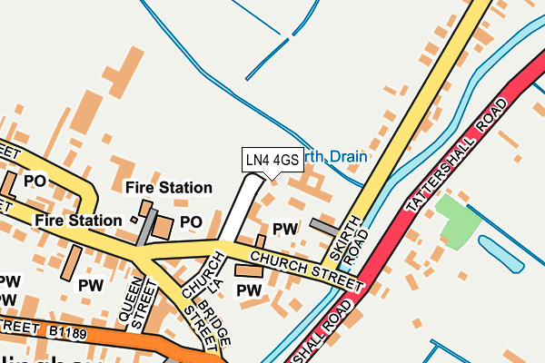 LN4 4GS map - OS OpenMap – Local (Ordnance Survey)