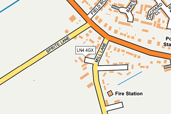 LN4 4GX map - OS OpenMap – Local (Ordnance Survey)