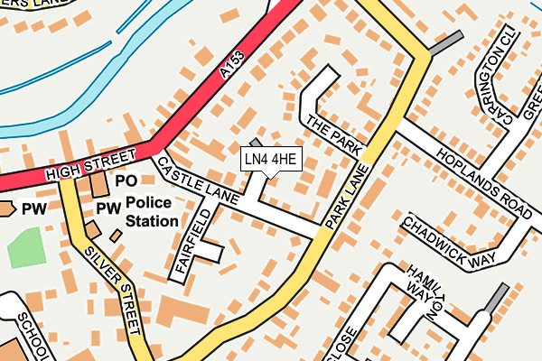 LN4 4HE map - OS OpenMap – Local (Ordnance Survey)