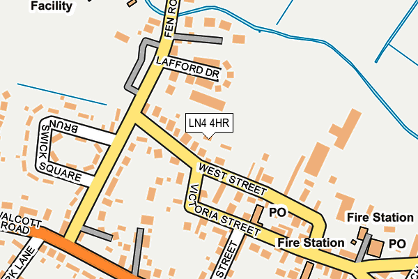 LN4 4HR map - OS OpenMap – Local (Ordnance Survey)