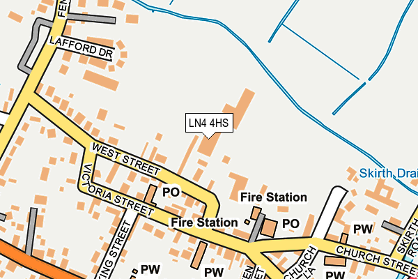 LN4 4HS map - OS OpenMap – Local (Ordnance Survey)