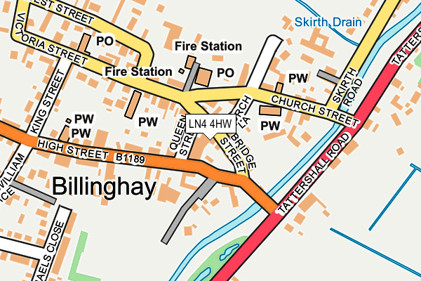 LN4 4HW map - OS OpenMap – Local (Ordnance Survey)