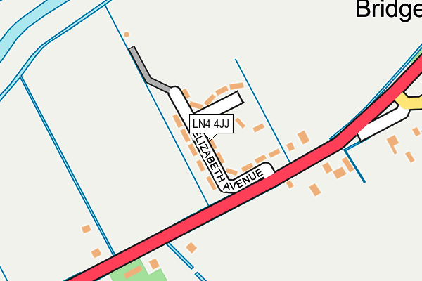 LN4 4JJ map - OS OpenMap – Local (Ordnance Survey)