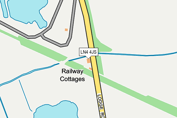 LN4 4JS map - OS OpenMap – Local (Ordnance Survey)