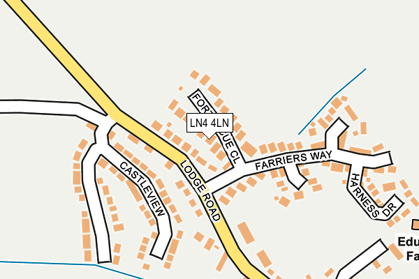 LN4 4LN map - OS OpenMap – Local (Ordnance Survey)