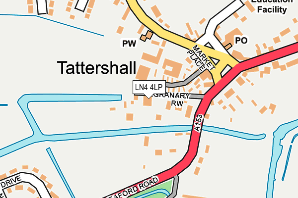 LN4 4LP map - OS OpenMap – Local (Ordnance Survey)