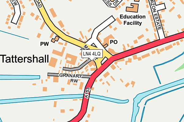 LN4 4LQ map - OS OpenMap – Local (Ordnance Survey)