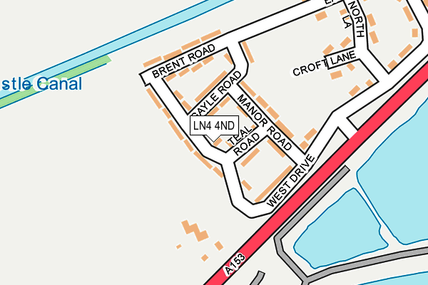 LN4 4ND map - OS OpenMap – Local (Ordnance Survey)