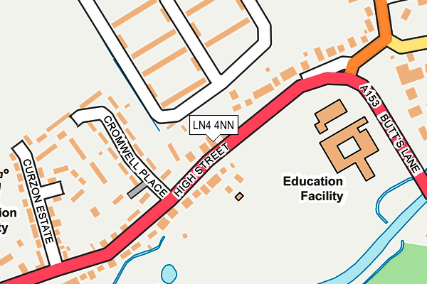 LN4 4NN map - OS OpenMap – Local (Ordnance Survey)