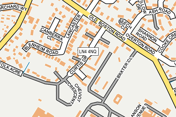 LN4 4NQ map - OS OpenMap – Local (Ordnance Survey)