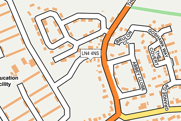 LN4 4NS map - OS OpenMap – Local (Ordnance Survey)