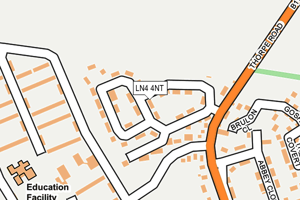 LN4 4NT map - OS OpenMap – Local (Ordnance Survey)