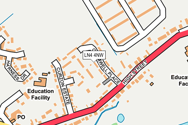 LN4 4NW map - OS OpenMap – Local (Ordnance Survey)