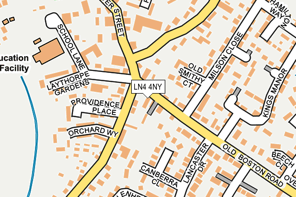 LN4 4NY map - OS OpenMap – Local (Ordnance Survey)