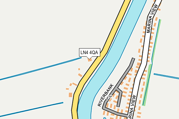 LN4 4QA map - OS OpenMap – Local (Ordnance Survey)
