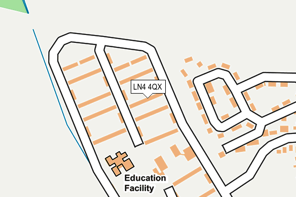 LN4 4QX map - OS OpenMap – Local (Ordnance Survey)