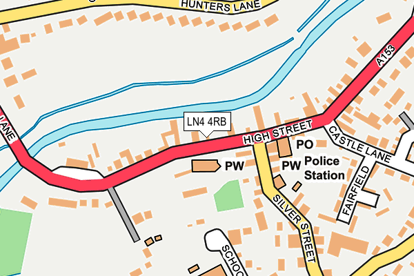 LN4 4RB map - OS OpenMap – Local (Ordnance Survey)