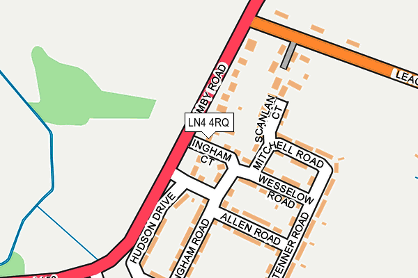 LN4 4RQ map - OS OpenMap – Local (Ordnance Survey)
