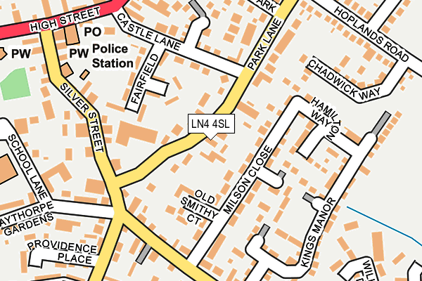 LN4 4SL map - OS OpenMap – Local (Ordnance Survey)