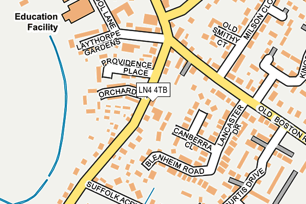 LN4 4TB map - OS OpenMap – Local (Ordnance Survey)