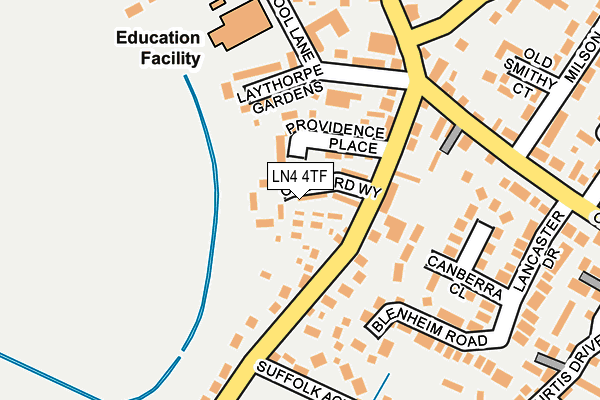 LN4 4TF map - OS OpenMap – Local (Ordnance Survey)