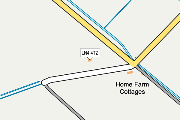 LN4 4TZ map - OS OpenMap – Local (Ordnance Survey)