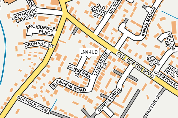LN4 4UD map - OS OpenMap – Local (Ordnance Survey)