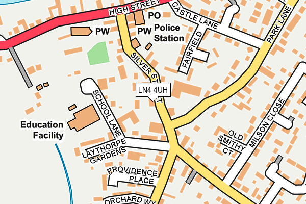 LN4 4UH map - OS OpenMap – Local (Ordnance Survey)