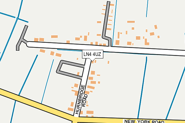 LN4 4UZ map - OS OpenMap – Local (Ordnance Survey)