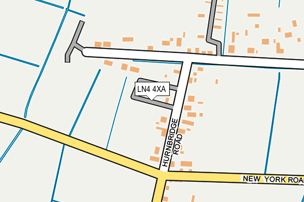 LN4 4XA map - OS OpenMap – Local (Ordnance Survey)