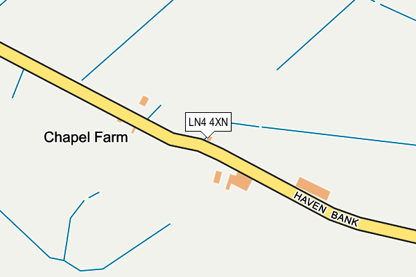 LN4 4XN map - OS OpenMap – Local (Ordnance Survey)