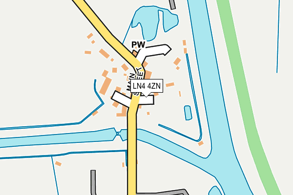 LN4 4ZN map - OS OpenMap – Local (Ordnance Survey)