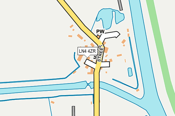 LN4 4ZR map - OS OpenMap – Local (Ordnance Survey)