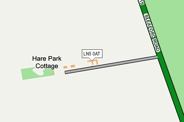 LN5 0AT map - OS OpenMap – Local (Ordnance Survey)