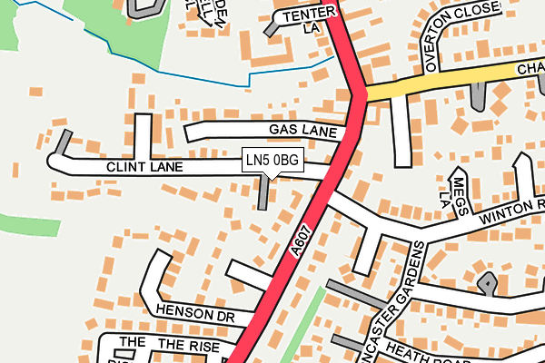 LN5 0BG map - OS OpenMap – Local (Ordnance Survey)