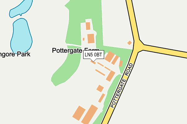 LN5 0BT map - OS OpenMap – Local (Ordnance Survey)