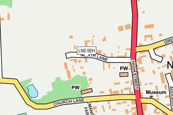 LN5 0EH map - OS OpenMap – Local (Ordnance Survey)