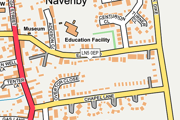 LN5 0EP map - OS OpenMap – Local (Ordnance Survey)