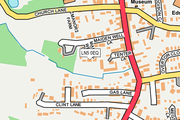 LN5 0EQ map - OS OpenMap – Local (Ordnance Survey)