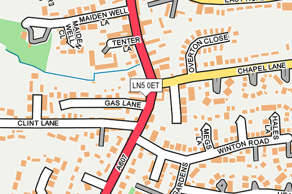 LN5 0ET map - OS OpenMap – Local (Ordnance Survey)