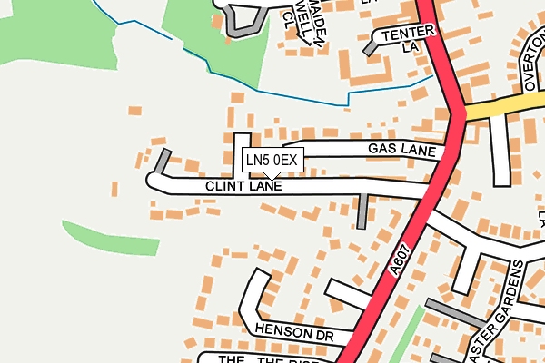 LN5 0EX map - OS OpenMap – Local (Ordnance Survey)