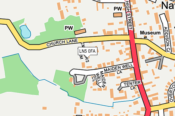 LN5 0FA map - OS OpenMap – Local (Ordnance Survey)