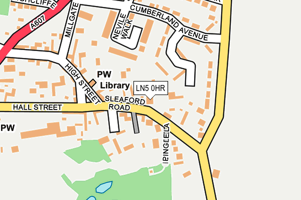 LN5 0HR map - OS OpenMap – Local (Ordnance Survey)