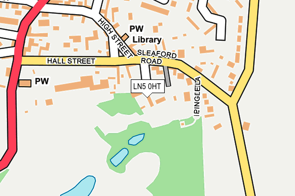 LN5 0HT map - OS OpenMap – Local (Ordnance Survey)