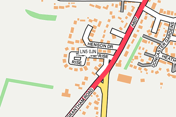LN5 0JN map - OS OpenMap – Local (Ordnance Survey)