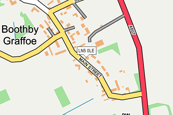 LN5 0LE map - OS OpenMap – Local (Ordnance Survey)